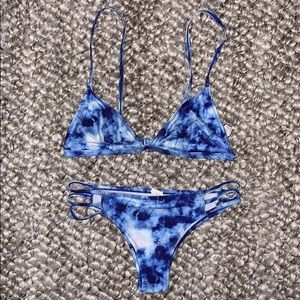 Blue Tie Die Bikini